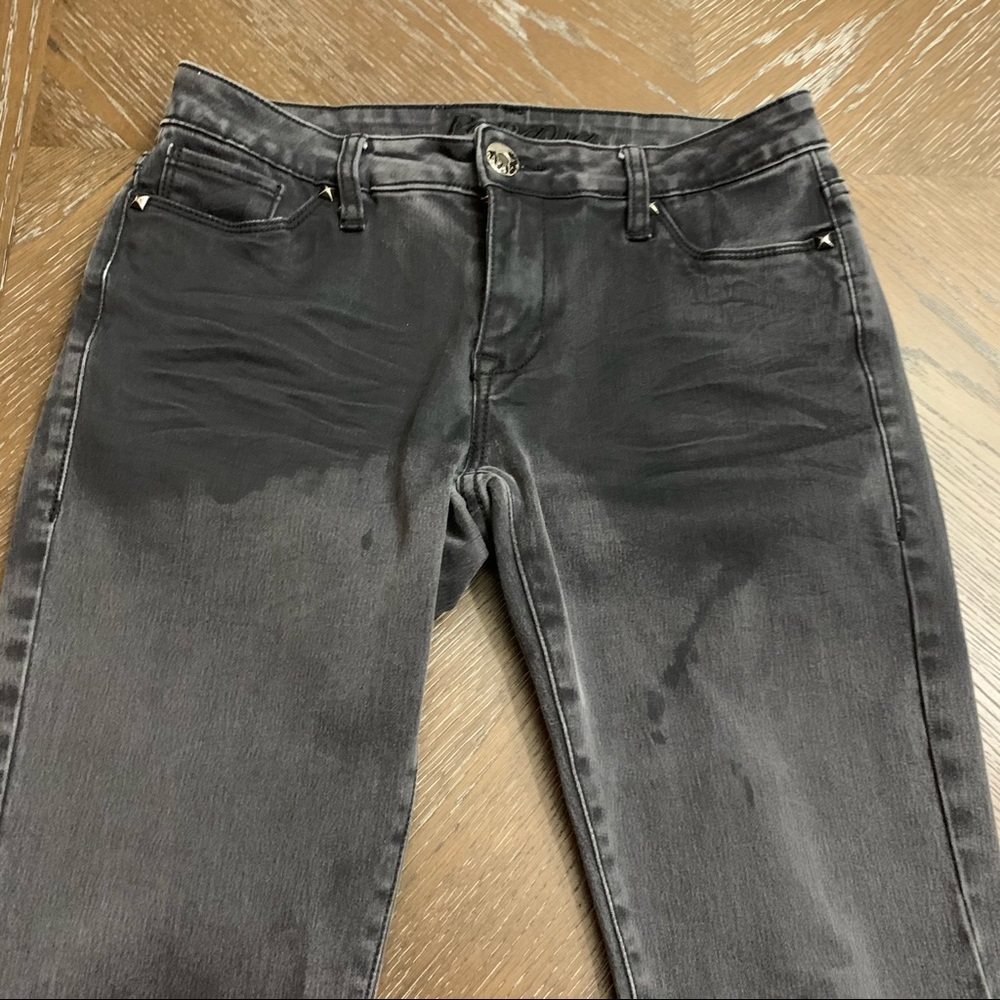 Papaya Black faded distressed stretch denim jeans Size 7